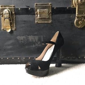 Black Suede KORS Michael Kors Heels